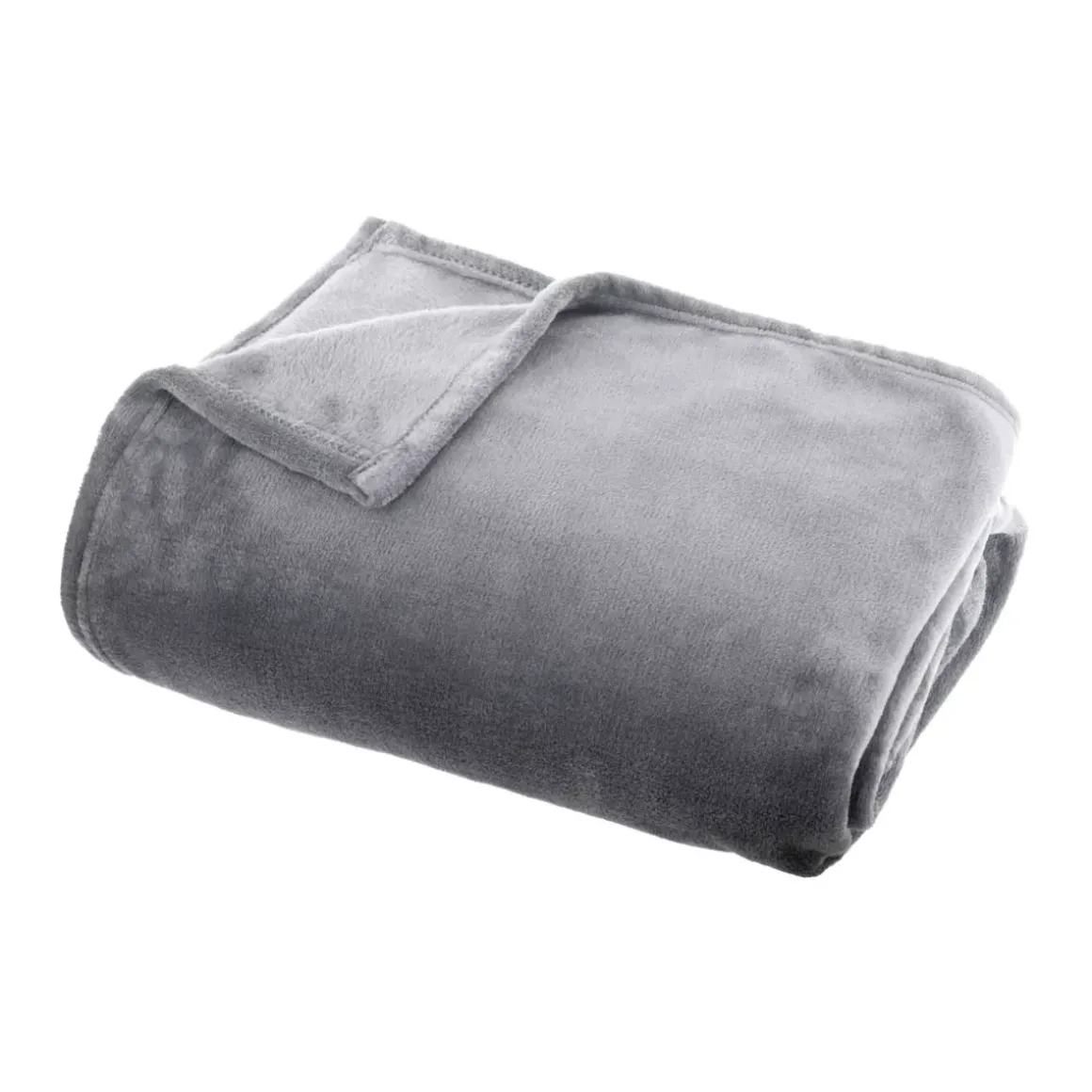 Plaid morbida in flanella (125 x 150 cm) Didou Grigio chiaro