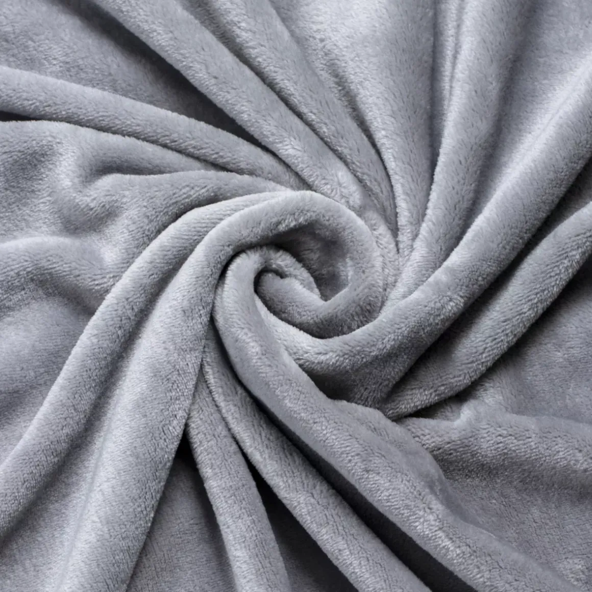 Plaid morbida in flanella (125 x 150 cm) Didou Grigio chiaro