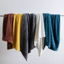 Plaid morbido (150 cm) Kalie Grigio Plaid E Teli Copritutto
