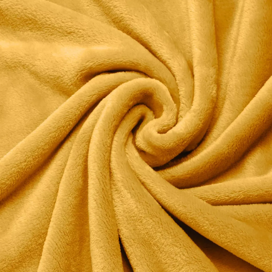 Plaid morbido flanella (180 x 230 cm) Didou Giallo senape