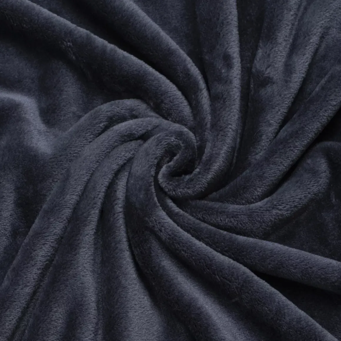 Plaid morbido in flanella (125 x 150 cm) Didou Antracite grigio