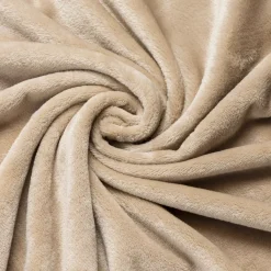 Plaid morbido in flanella (125 x 150 cm) Didou Marrone glacé