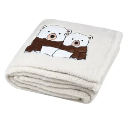 Plaid natalizio (150 cm) Douillet Ecru