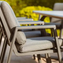 Outlet Poltrona da giardino alluminio Long Beach Grigio Sedie Da Giardino