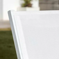 Sale Poltrona da giardino impilabile in alluminio Murano Bianco sporco - Svuotamento magazzino Sedie Da Giardino