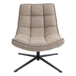 Poltrona girevole in tessuto (seduta 43 cm) Oxxo Beige Sabbia