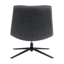 Poltrona girevole in tessuto (seduta 43 cm) Oxxo Grigio antracite