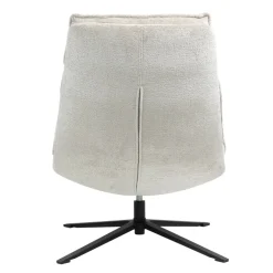 Poltrona girevole in tessuto (seduta 45 cm) Brava Beige
