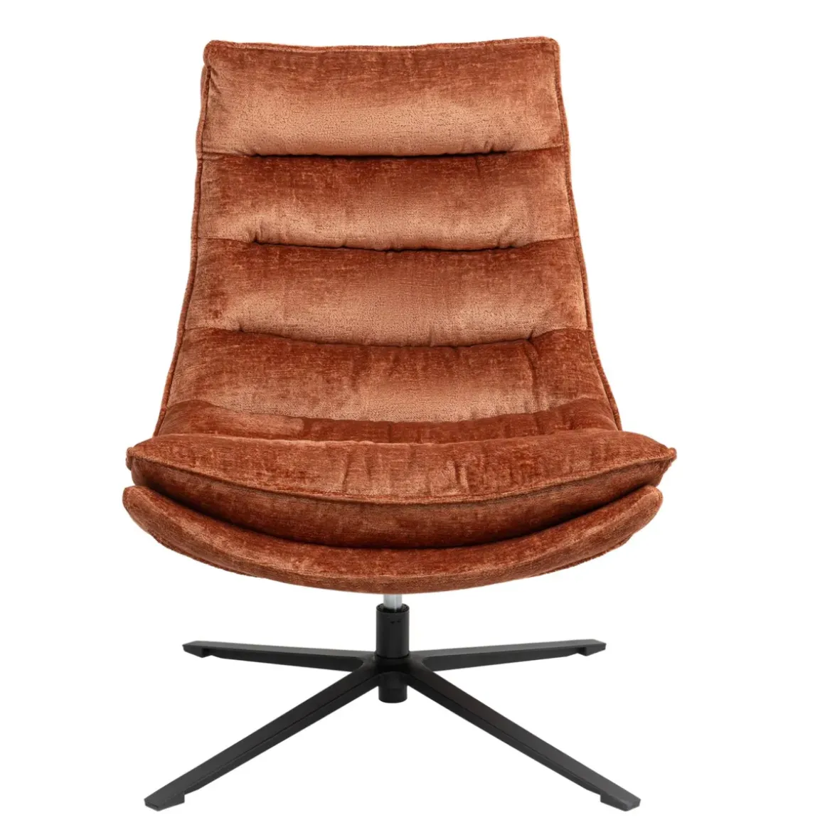 Poltrona girevole in tessuto (seduta 45 cm) Brava Rame
