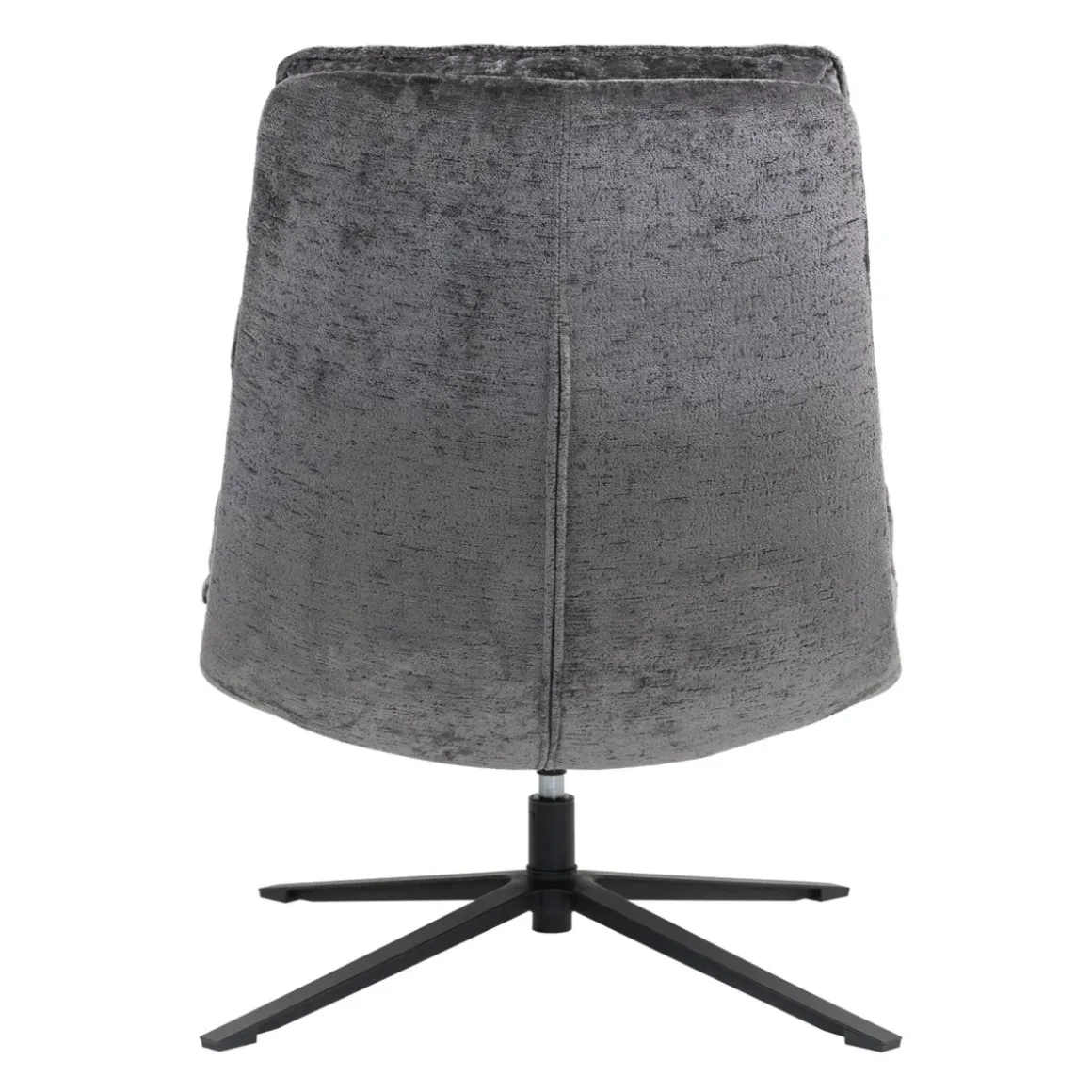 Poltrona girevole in tessuto (seduta 45 cm) Brava Grigio scuro