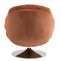 Poltrona girevole in tessuto (seduta 46 cm) Lomy Ruggine