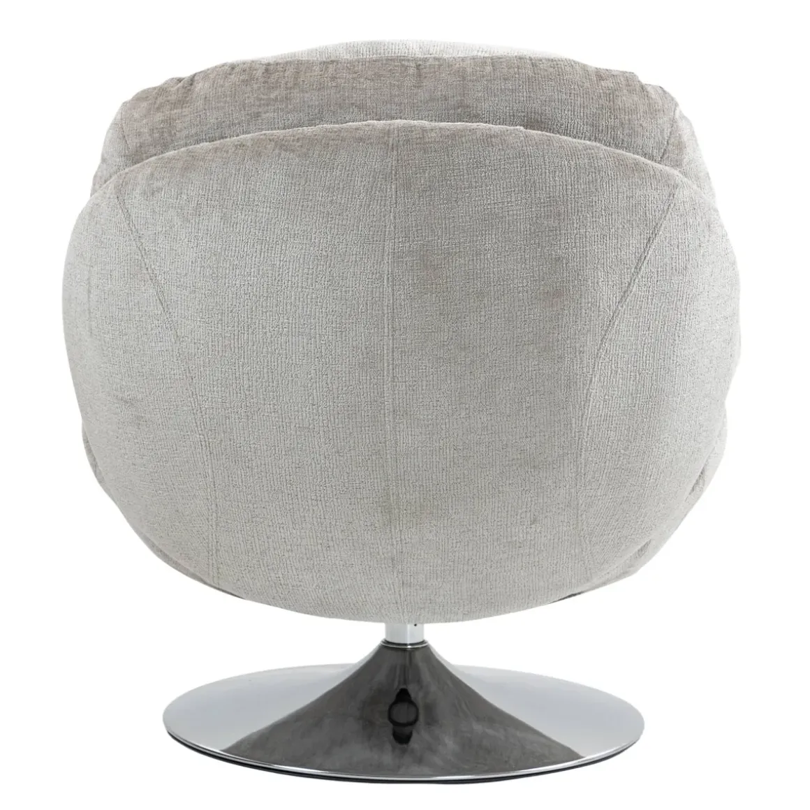 Poltrona girevole in tessuto (seduta 46 cm) Lomy Tortora