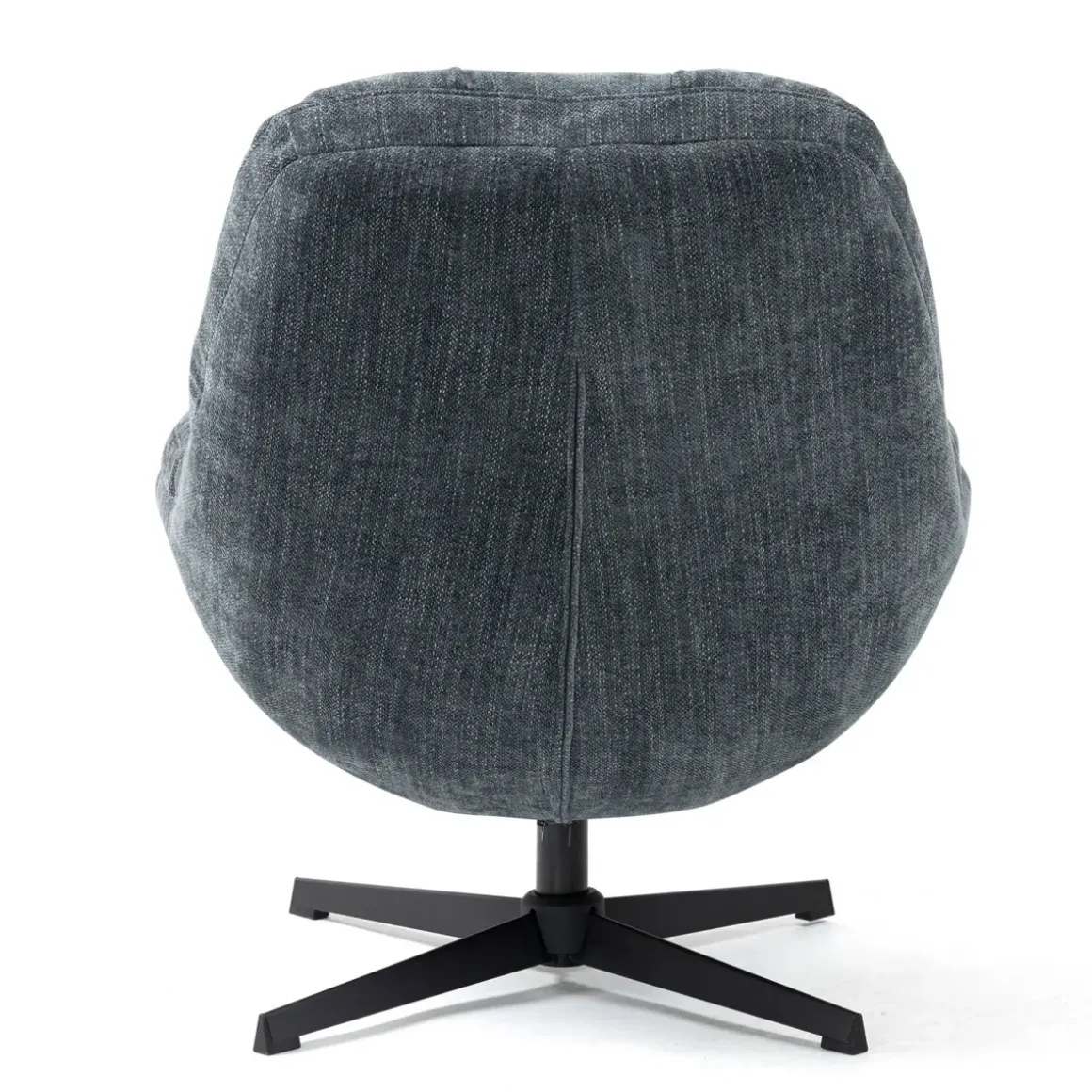 Poltrona girevole in tessuto (seduta 47 cm) Rezo Azzurro chiaro