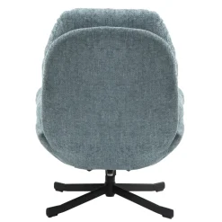 Poltrona girevole in tessuto (seduta 49 cm) Moor Blu chiaro
