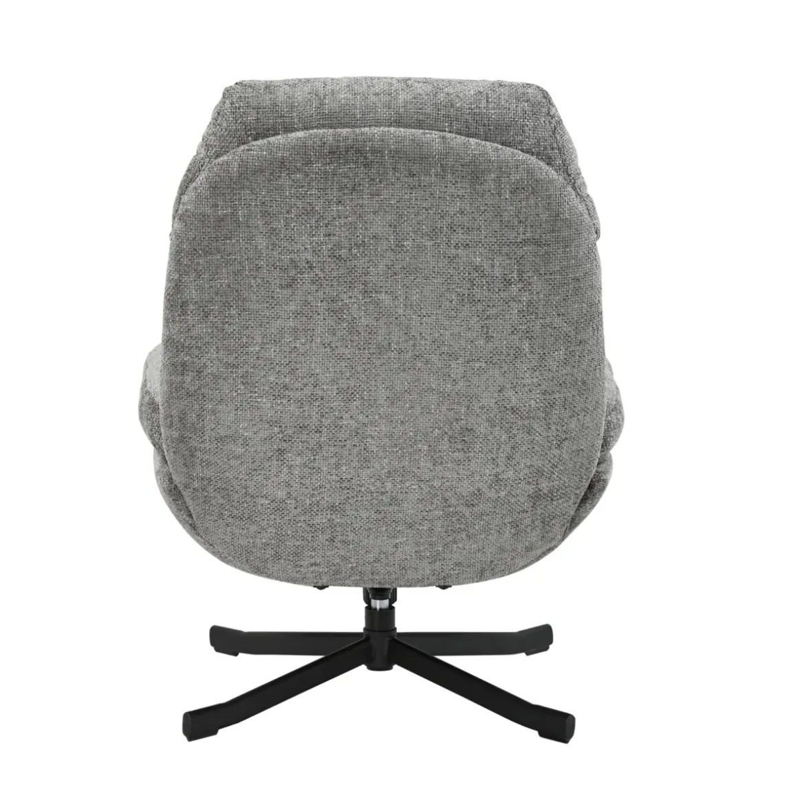 Poltrona girevole in tessuto (seduta 49 cm) Moor Grigio scuro