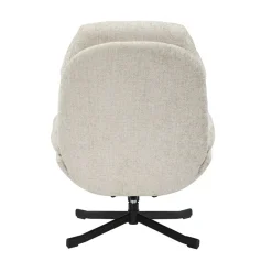 Poltrona girevole in tessuto (seduta 49 cm) Moor Tortora