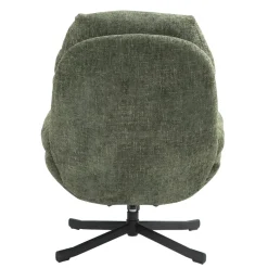 Poltrona girevole in tessuto (seduta 49 cm) Moor Verde scuro