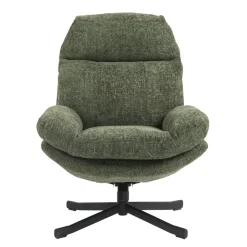 Poltrona girevole in tessuto (seduta 49 cm) Moor Verde scuro