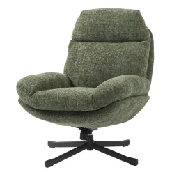 Poltrona girevole in tessuto (seduta 49 cm) Moor Verde scuro