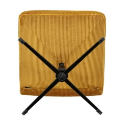 Poltrona girevole in velluto a coste (seduta 46 cm) Kult Miele