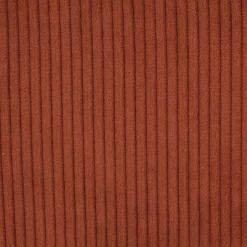 Poltrona girevole in velluto a coste (seduta 46 cm) Kult Terracotta