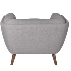 Poltrona in tessuto testurizzato (seduta 45 cm) Rory Grigio scuro