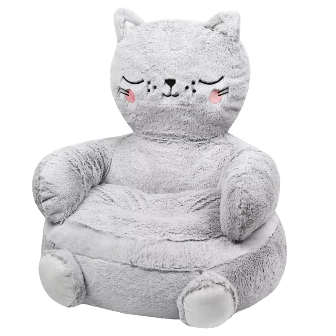 Poltroncina bambini gatto (45 x 45 cm) Louisa Grigio