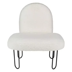 Poltroncina bambino velluto Augustin Bianco