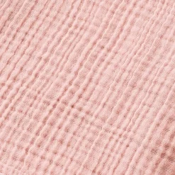 New Poncho adulto in garza di cotone L/XL Gaïa Pesca Rosa Biancheria Bagno|Accappatoio