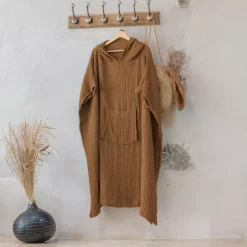 Best Poncho adulto in garza di cotone Gaïa Biancheria Bagno|Accappatoio