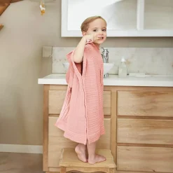 Sale Poncho da bagno per bambini in garza di cotone 2/5 anni Gaïa Tessile Arredo Bimbi|Biancheria Bagno