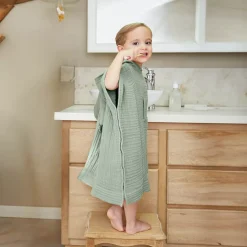 Best Poncho da bagno per bambini in Garza di cotone 2/5 anni Gaia Tessile Arredo Bimbi|Biancheria Bagno