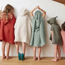 Clearance Poncho da bagno per bambini in garza di cotone 2/5 anni Gaia Tessile Arredo Bimbi|Biancheria Bagno