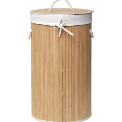 Portabiancheria rotondo Anako Beige