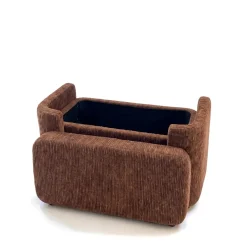 Pouf contenitore in velluto (H40 cm) Chris Pouf, Sgabelli, Bar|Pouf, Sgabelli