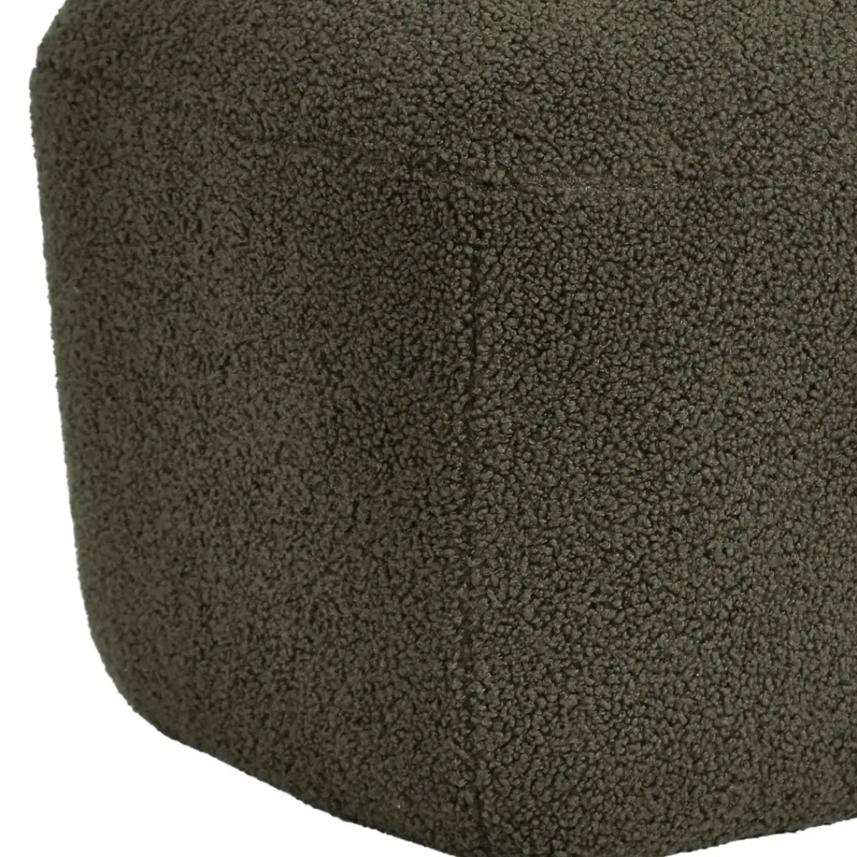 Online Pouf in bouclé (H43 cm) Nyxor scuro Pouf, Sgabelli, Bar|Pouf, Sgabelli