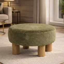 Sale Pouf in pelliccia sintetica (H32 cm) Kovra Pouf, Sgabelli, Bar|Pouf, Sgabelli