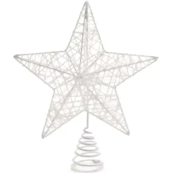Puntale albero con clip Bianco