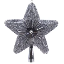Puntale albero Stella Argento