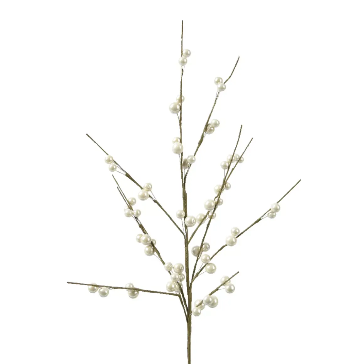 Ramo di bacche (H55 cm) Laponia Perla metallizzata