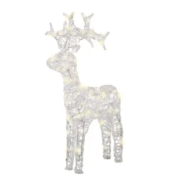 Renna luminosa flessibile 80 LED (H89 cm) Skoll Bianco caldo
