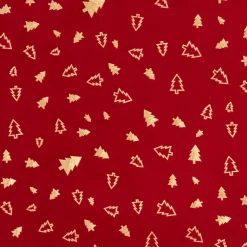 Runner da tavola velluto (300 x 28 cm) Alberi di Natale Rosso