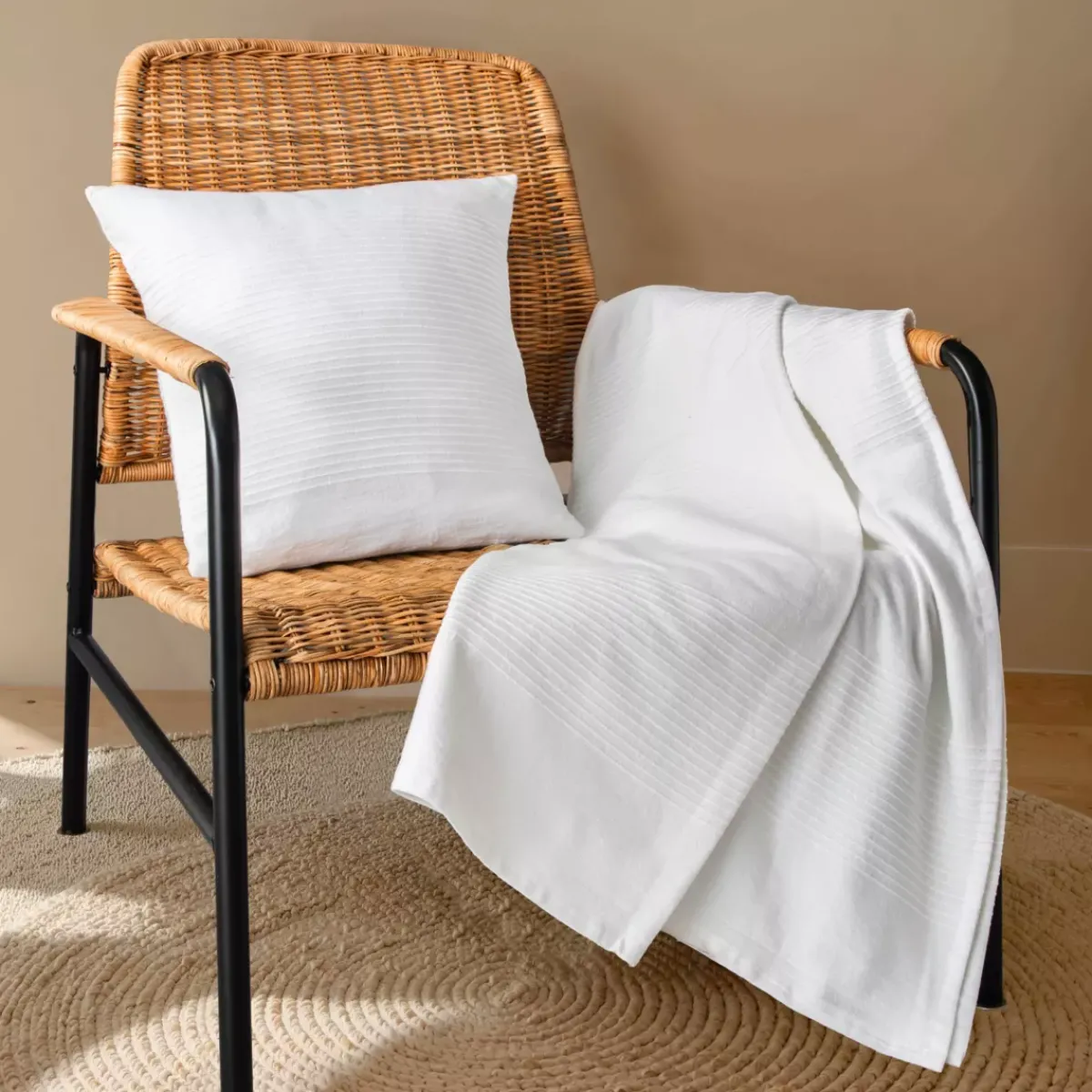 Runner letto cotone Léa Plaid E Teli Copritutto|Copriletti, Trapuntine E Runner Letto