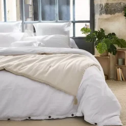 Best Runner letto garza di cotone (150 x 150 cm) Gaïa pampa Copriletti, Trapuntine E Runner Letto