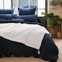 Clearance Runner letto garza di cotone Gaïa chantilly Copriletti, Trapuntine E Runner Letto