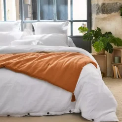 Hot Runner letto garza di cotone (150 x 150 cm) Gaïa Copriletti, Trapuntine E Runner Letto