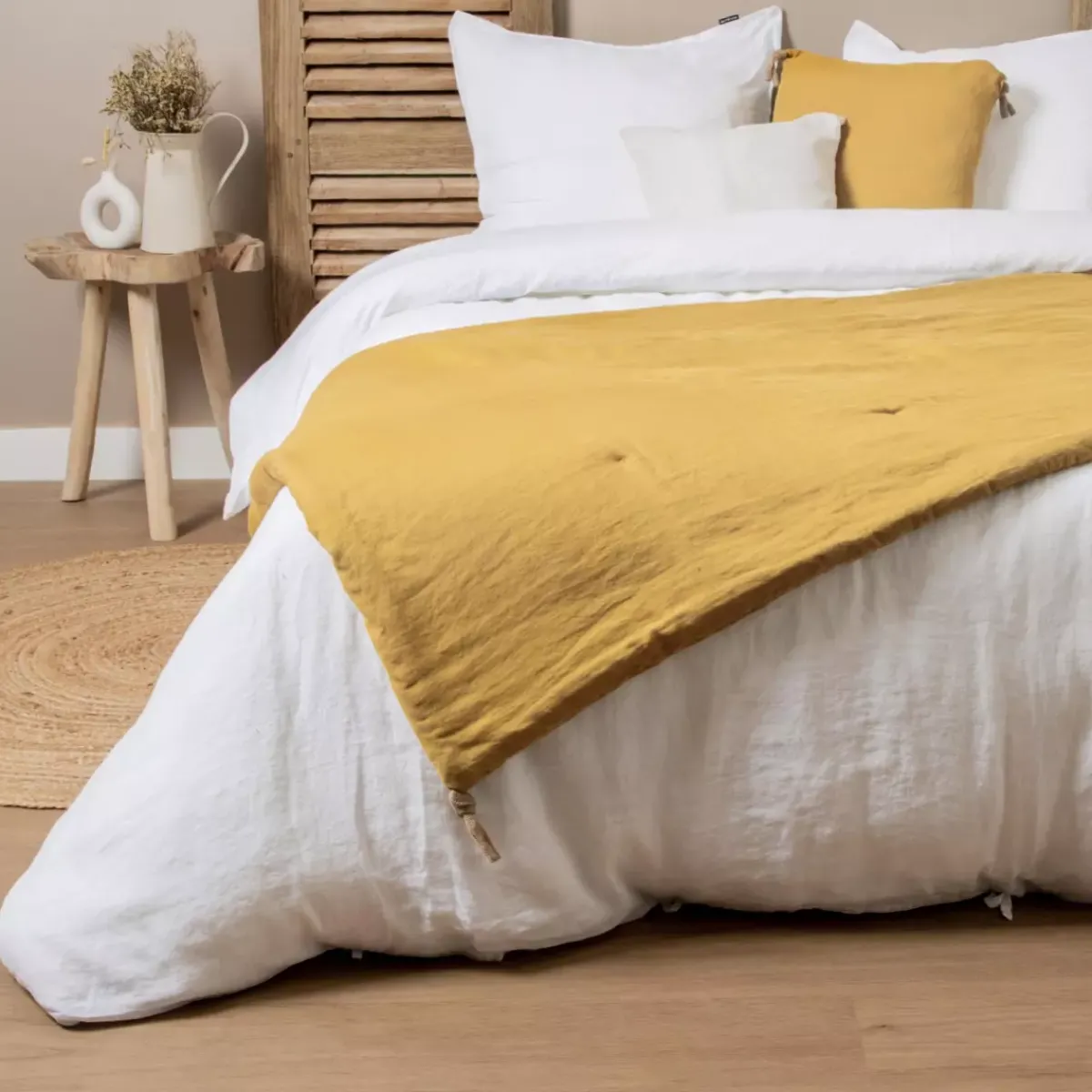 Online Runner letto lino lavato (90 x 200 cm) Louise Copriletti, Trapuntine E Runner Letto