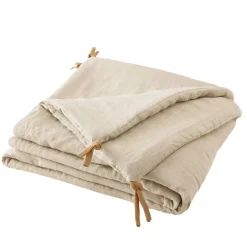Outlet Runner letto lino lavato (90 x 200 cm) Louise Copriletti, Trapuntine E Runner Letto