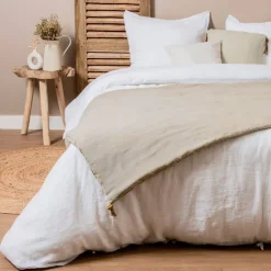 Outlet Runner letto lino lavato (90 x 200 cm) Louise Copriletti, Trapuntine E Runner Letto