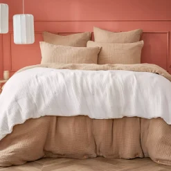 New Runner letto quadrupla garza di cotone Victoria x Gaïa chantilly Copriletti, Trapuntine E Runner Letto